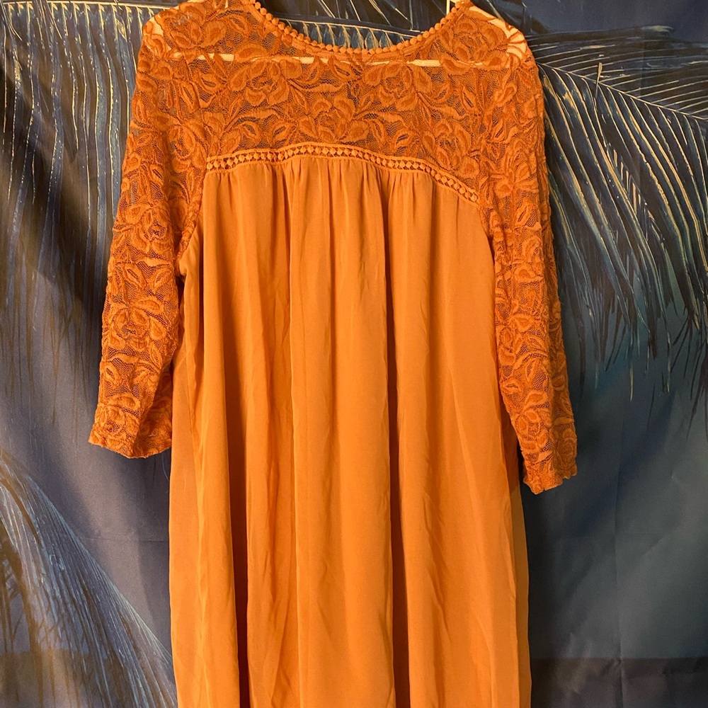 As u wish -Lace trim shift dress